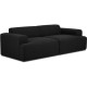 EMBA LUXURY- Meva 3-seater Sofa Black