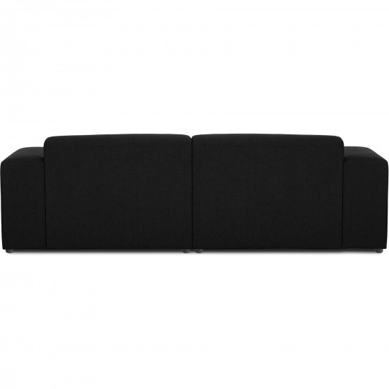 EMBA LUXURY- Meva 3-seater Sofa Black