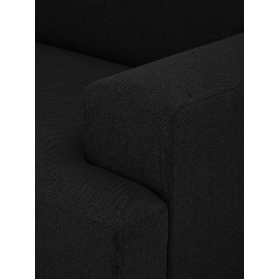 EMBA LUXURY- Meva 3-seater Sofa Black