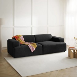 EMBA LUXURY- Meva 3-seater Sofa Black