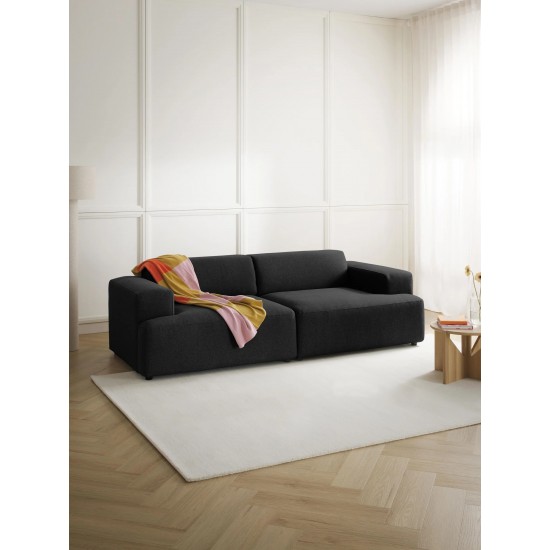 EMBA LUXURY- Meva 3-seater Sofa Black