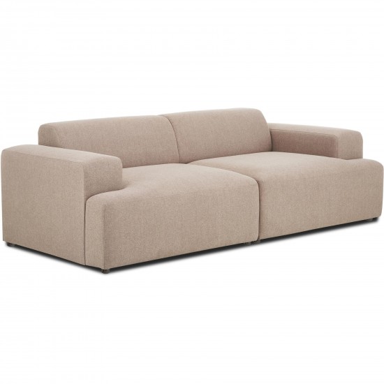 EMBA LUXURY- Meva Three Seater Sofa Stone Color