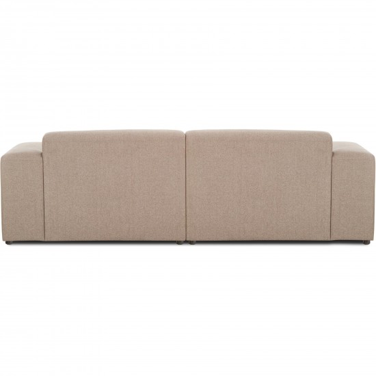 EMBA LUXURY- Meva Three Seater Sofa Stone Color