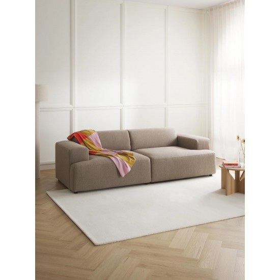 EMBA LUXURY- Meva Three Seater Sofa Stone Color