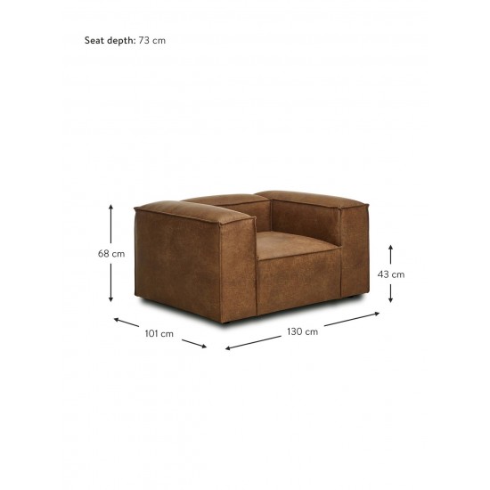 EMBA LUXURY- Brown Milano Modular jigsaw puzzle armchair