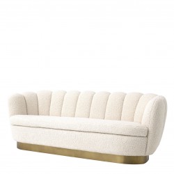 EMBA LUXURY-  Cream Mira Oyster Sofa 