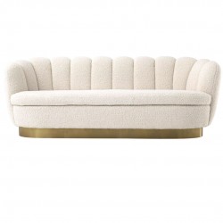 EMBA LUXURY-  Cream Mira Oyster Sofa 