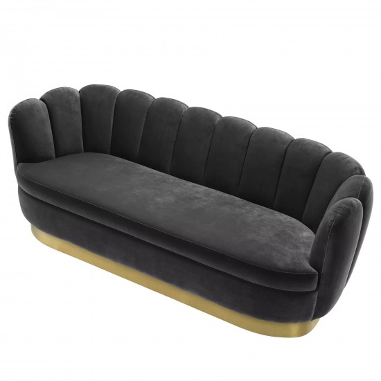 EMBA LUXURY- Mira Three-Seat Sofa Anthracite