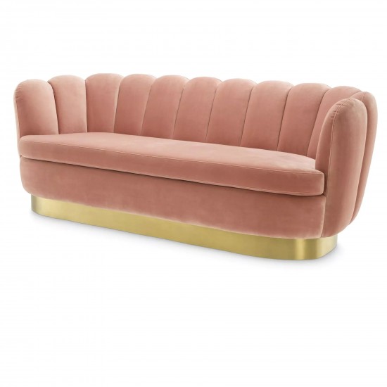 EMBA LUXURY-Mira Three Seat Sofa Pink