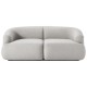 EMBA LUXURY- Fashion Double Sofa Gray