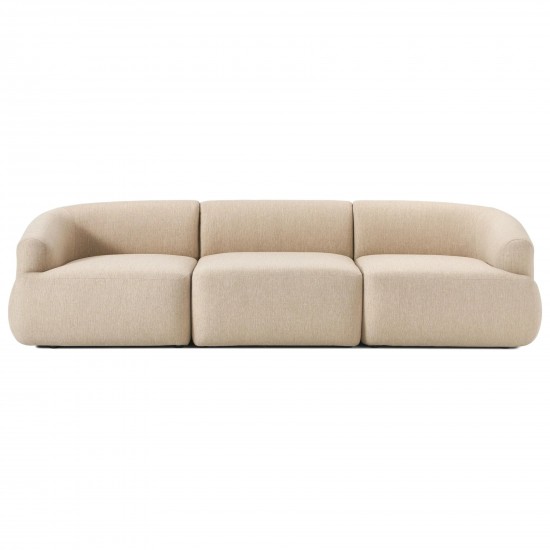 EMBA LUXURY-Fashion Three Seater Sofa Beige