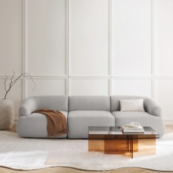 EMBA LUXURY-Fashion Three Seater Sofa Gray