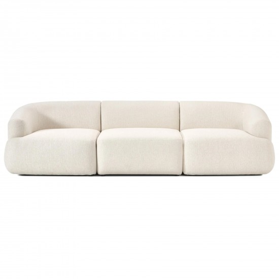 EMBA LUXURY- Fashion 3-Seat Sofa Cream