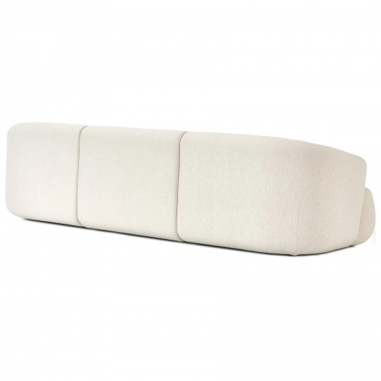 EMBA LUXURY- Fashion 3-Seat Sofa Cream