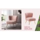 EMBA LUXURY- Neva Berjer berjer gold metal leg single chair babyface teddy curly fabric soft comfortable armchair