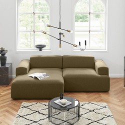 EMBA LUXURY- Meva Corner Sofa Green