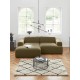 EMBA LUXURY- Meva Corner Sofa Green