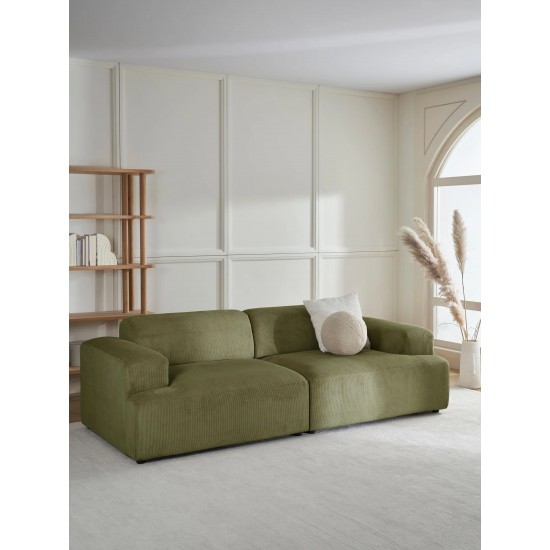 EMBA LUXURY- Meva Three Seater Sofa Green