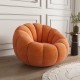 EMBA LUXURY- Okka Molly Bergere Teddy Towel Fabric Round Fluffy Split waiting room lounge group single chair