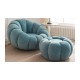 EMBA LUXURY- Okka Molly Bergere Teddy Towel Fabric Round Fluffy Split waiting room lounge group single chair