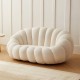 EMBA LUXURY- Fluffy Split Okka Molly double sofa teddy towel fabric oval fluffy split waiting room lounge group triple double sofa chair