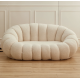 EMBA LUXURY- Fluffy Split Okka Molly double sofa teddy towel fabric oval fluffy split waiting room lounge group triple double sofa chair