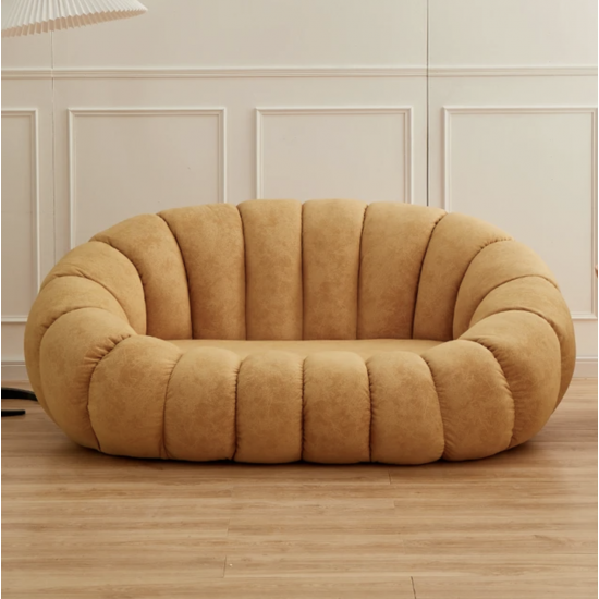 EMBA LUXURY- Fluffy Split Okka Molly double sofa teddy towel fabric oval fluffy split waiting room lounge group triple double sofa chair