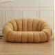 EMBA LUXURY- Fluffy Split Okka Molly double sofa teddy towel fabric oval fluffy split waiting room lounge group triple double sofa chair