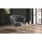 EMBA LUXURY- Daisy (Oyster) Bergere Gold Metal Leg Round Single Armchair Babyface Teddy Boucle fabric soft comfortable armchair