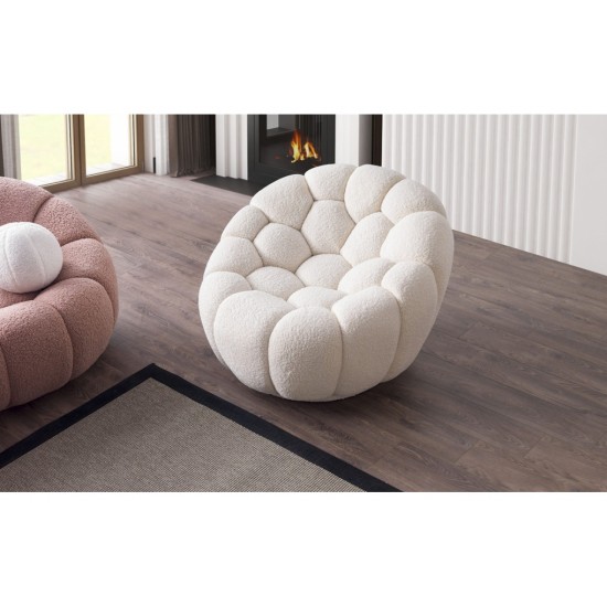 EMBA LUXURY-Honeycomb armchair teddy