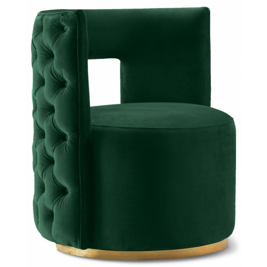 EMBA LUXURY-Rabi quilted armchair with hollow back