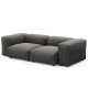 EMBA LUXURY-Soma Three Seater Sofa Anthracite Striped