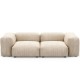 EMBA LUXURY-Soma Three-Seat Sofa Beige Striped