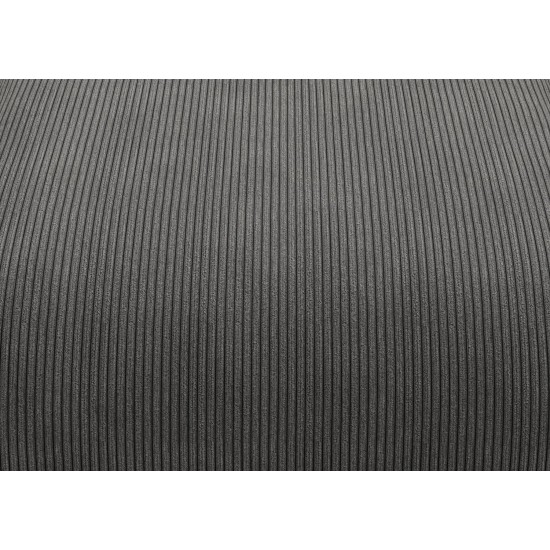 EMBA LUXURY-Soma Big Corner Sofa Anthracite Striped