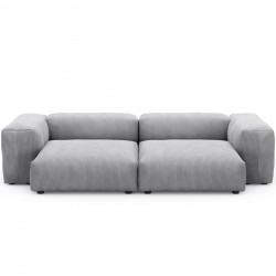 EMBA LUXURY-Soma Four-Seat Sofa Gray Striped