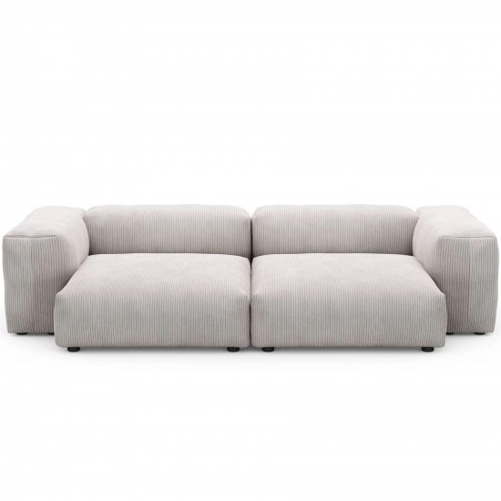 EMBA LUXURY-Soma Four-Seat Sofa Platinum Striped