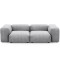 EMBA LUXURY-Soma Three-Seat Sofa Gray Striped