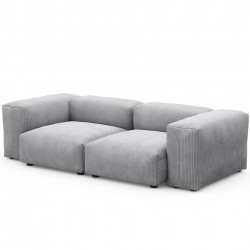 EMBA LUXURY-Soma Three-Seat Sofa Gray Striped