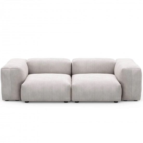 EMBA LUXURY-Soma Three Seater Sofa Platinum Striped