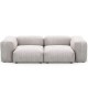 EMBA LUXURY-Soma Three Seater Sofa Platinum Striped