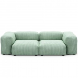 EMBA LUXURY-Soma Three Seater Sofa Green Striped